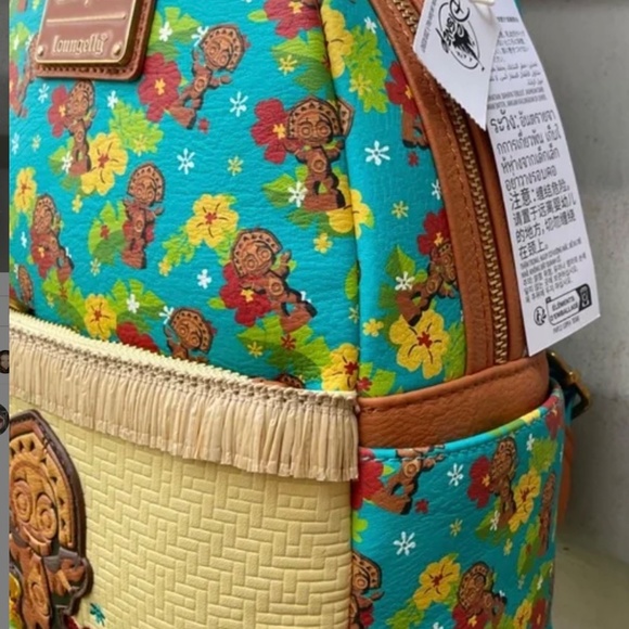 LOUNGEFLY DISNEY PARKS  MOANNA TIKI   BACKPACK  NWT - Picture 2 of 6
